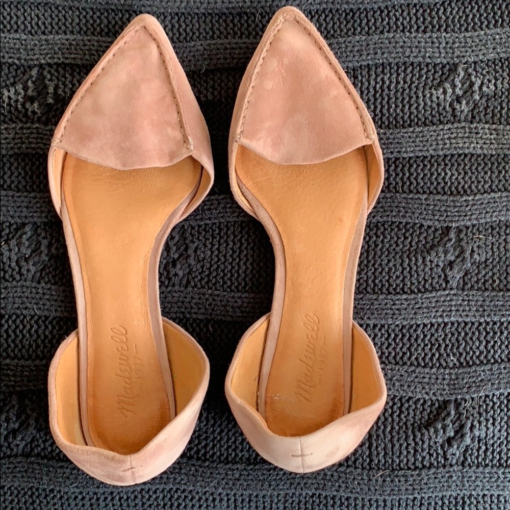 Madewell d’orsay flats in dusty pink